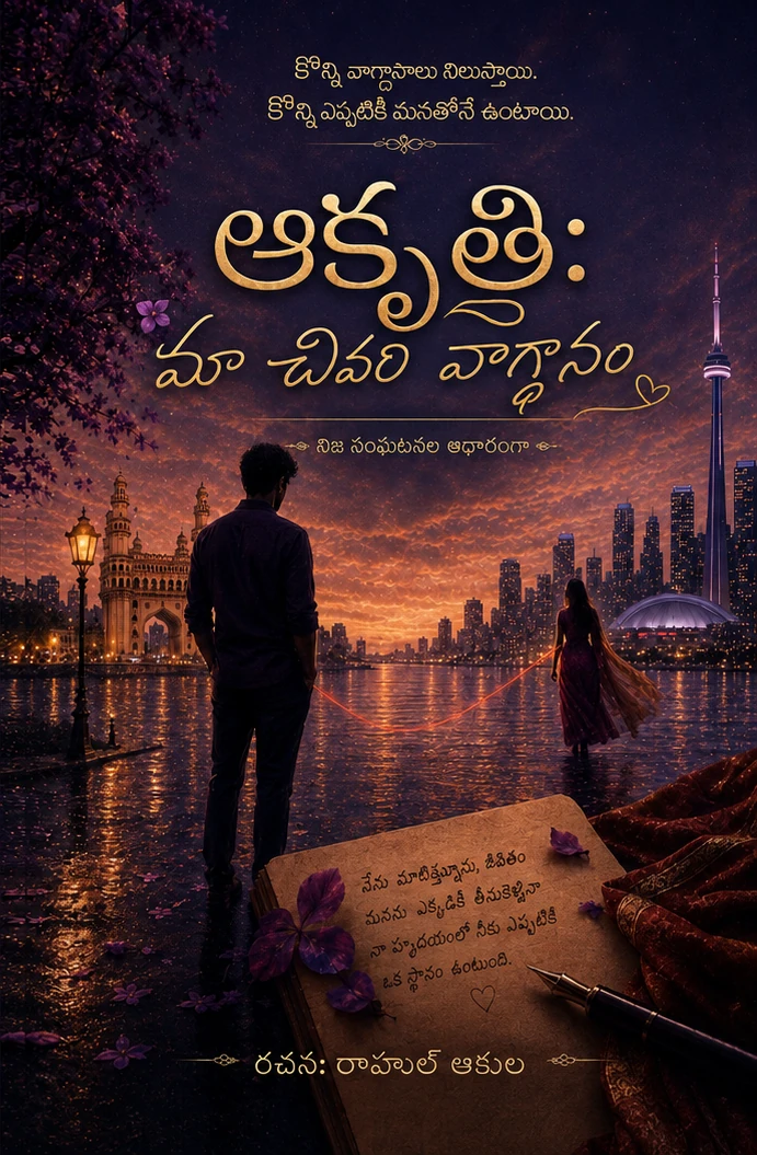 Telugu edition cover of ఆకృతి: మా చివరి వాగ్దానం